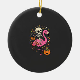 Adorno De Cerámica Cubeta De Caramelo De Esqueleto De Flamenco De Hal