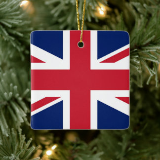 Adorno De Cerámica Cubierta para cabeza de golf con bandera británica