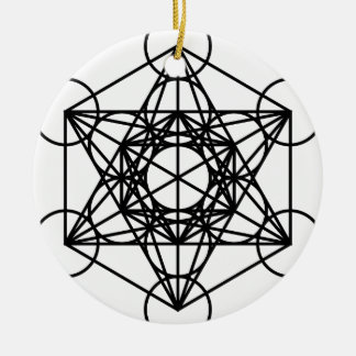 Adorno De Cerámica Cubo de Metatrons