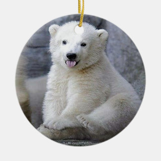 Adorno De Cerámica Cubo de oso polar