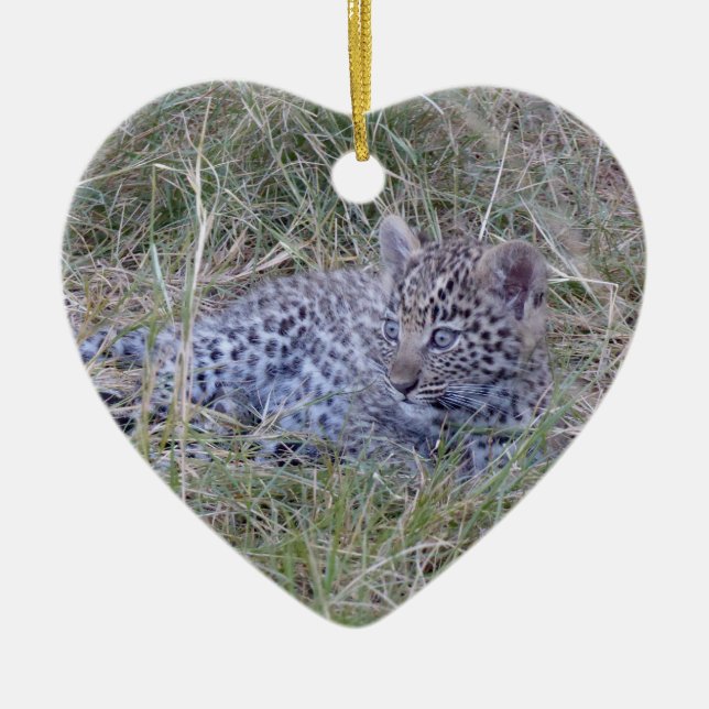 ADORNO DE CERÁMICA CUBO LEOPARD (Frente)
