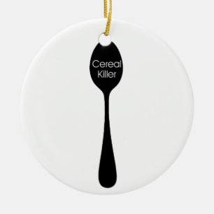 Adorno De Cerámica Cuchara del asesino del cereal