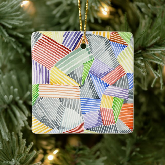 Adorno De Cerámica Cuchillo cruzado I (Árbol)