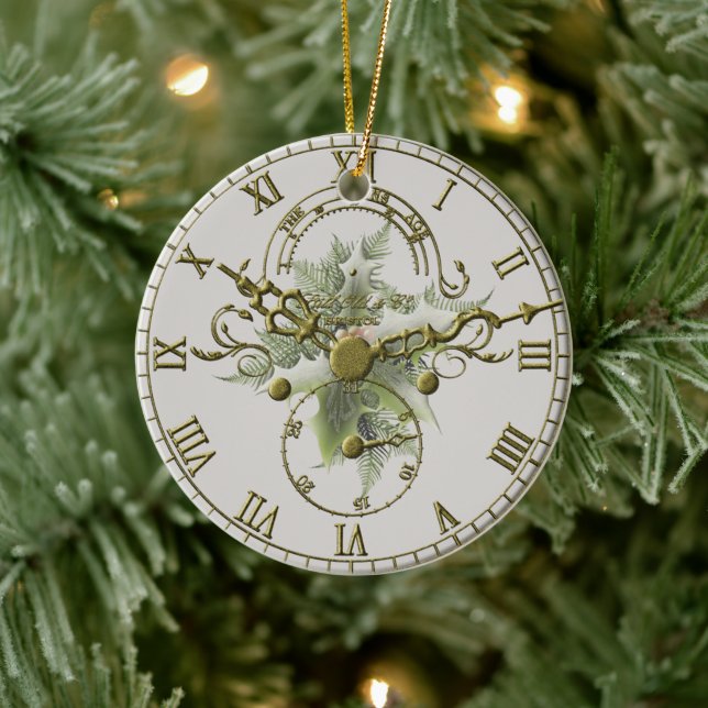 Adorno De Cerámica Cuckoo Clock Face (Árbol)