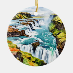 Adorno De Cerámica Cuenca de Gullfoss