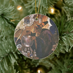 Adorno De Cerámica Cuento de Hadas Antiguo, Aladín y la Lámpara Mágic