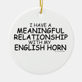 Adorno De Cerámica Cuerno de Inglés de Relación Significativa