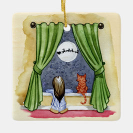 Adorno De Cerámica Cuidados Navidades Vieron Agua para Niños y Gatos