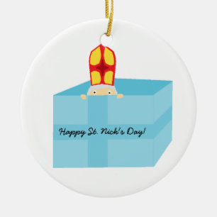 Adorno De Cerámica Cuidadosos niños Art Gracioso San Nicolás Sinterkl