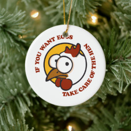 Adorno De Cerámica Cuidar de la gallina 1