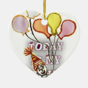 Adorno De Cerámica Cumpleaños