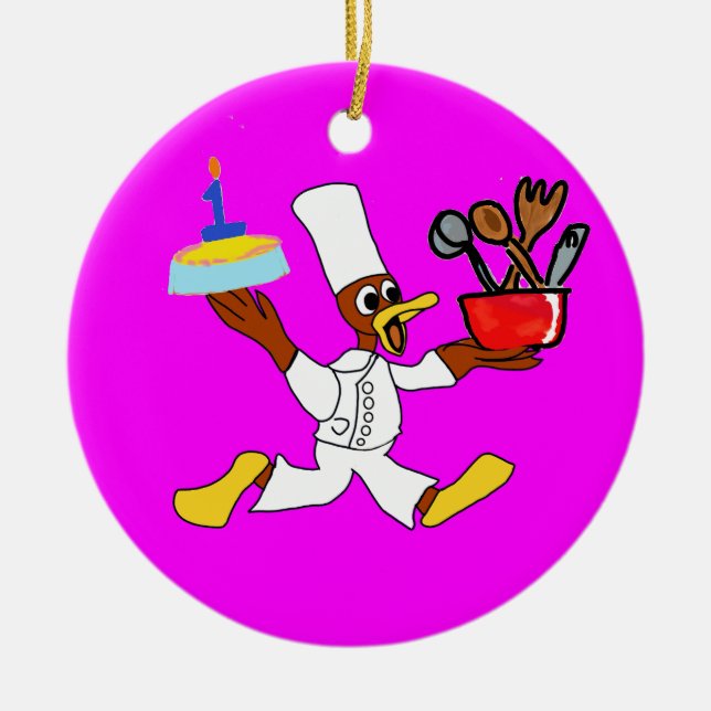 Adorno De Cerámica Cumpleaños (Frente)