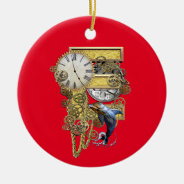 Adorno De Cerámica Cumpleaños-Capital-letra-E Bolsa de arte