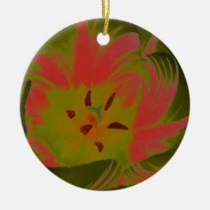 Adorno De Cerámica Cumpleaños del Personalizado Gótico Gloomy Red Tul