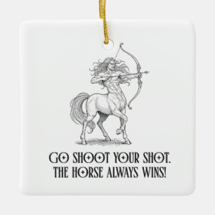 Adorno De Cerámica Cumpleaños divertido Sagitario Chiste Zodiaco