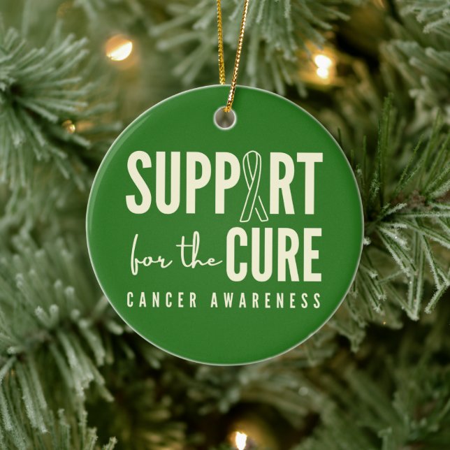 Adorno De Cerámica curación de apoyo a la concienciación sobre el cán (Árbol)