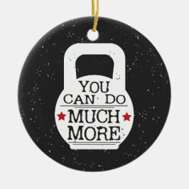 Adorno De Cerámica Curso Fitness Motivation Workout Gym Kettlebell