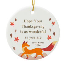 Curte Autumn Fox Thankending