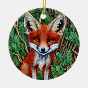 Adorno De Cerámica Curte Little Wilderness Fox