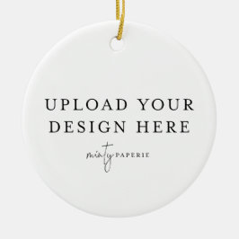 Adorno De Cerámica Custom Christmas Ornament - Upload your Photo
