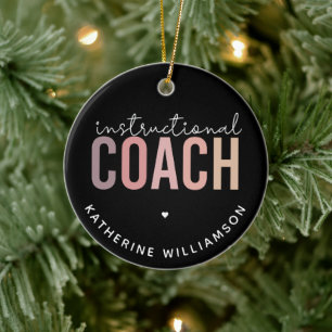 Adorno De Cerámica Custom Instructional Coach Educational Coach Gift