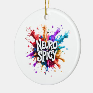 Adorno De Cerámica custom / personalised NEUROSPICY neurodiversity 