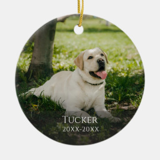 Adorno De Cerámica Custom Pet Memorial Classic Ornament