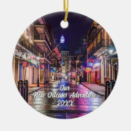 Adorno De Cerámica Custom Travel Photo Christmas Tree