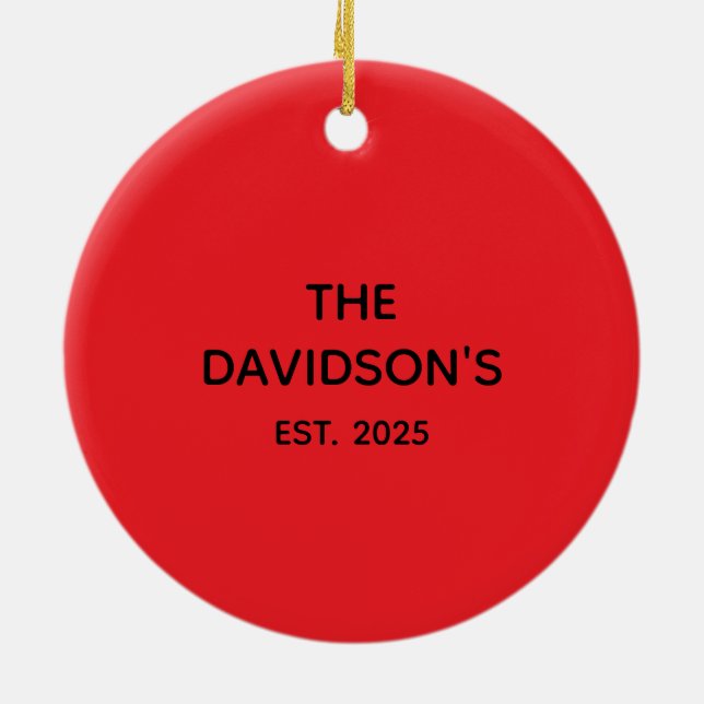 ADORNO DE CERÁMICA CUSTOMISABLE ORNAMENTS (Atrás)