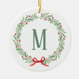 Adorno De Cerámica Customizable Holiday Letter and Gift Stickers 