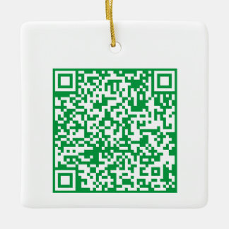 Adorno De Cerámica Customizable QR code Double Sided Two Code