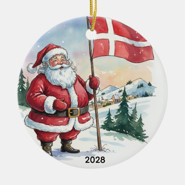 Adorno De Cerámica Customized Santa in Denmark  (Frente)