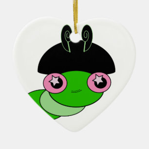 Adorno De Cerámica Cuta oruga