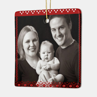 Adorno De Cerámica Cute 1st Ugly Sweater Christmas Baby Newlywed Nord