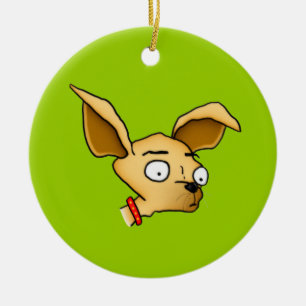 Adorno De Cerámica Cute Chihuahua