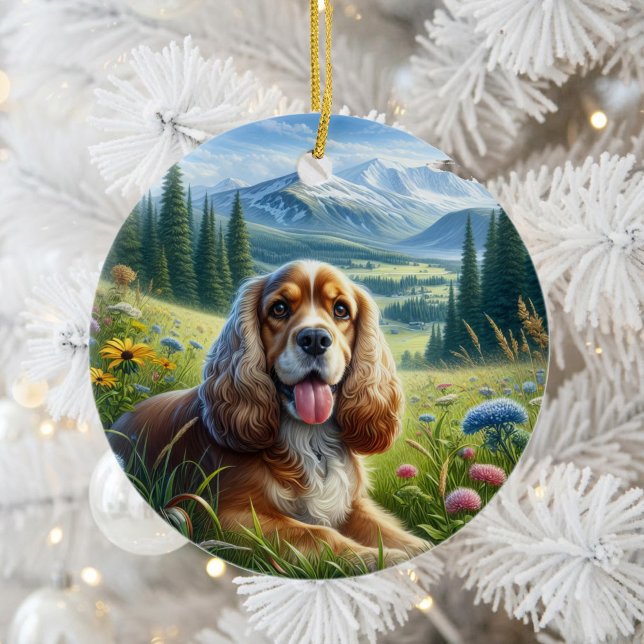 Adorno De Cerámica Cute Cocker Spaniel Keepsake (Subido por el creador)