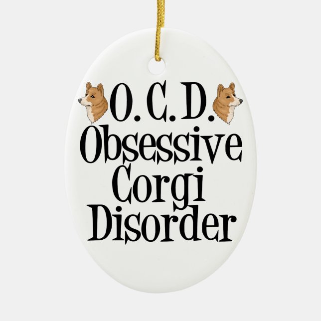 Adorno De Cerámica Cute Corgi (Frente)