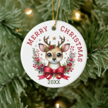 Cute Custom Deer Navidad