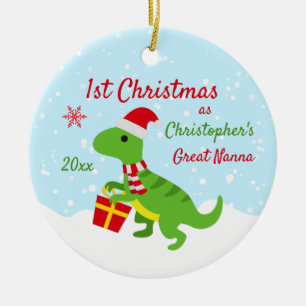 Adorno De Cerámica Cute Dinosaur T-Rex Great Nanna