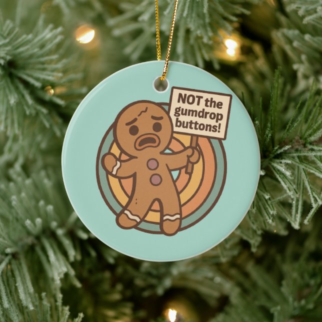 Adorno De Cerámica Cute Gingy Gingerbread Christmas Ornament (Árbol)