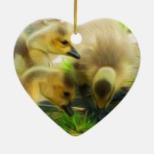 Adorno De Cerámica Cute Gosling