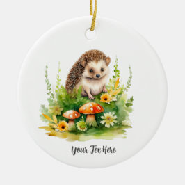 Adorno De Cerámica Cute Hedgehog personalizado