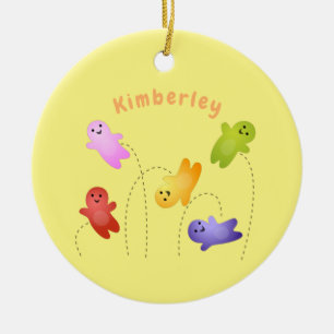 Adorno De Cerámica Cute jelly bebés dulces personalizado