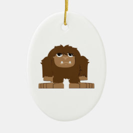 Adorno De Cerámica Cute little Bigfoot