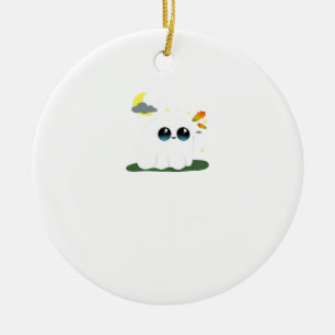 Adorno De Cerámica Cute Little Boostie Fall Scene Vintage Classic