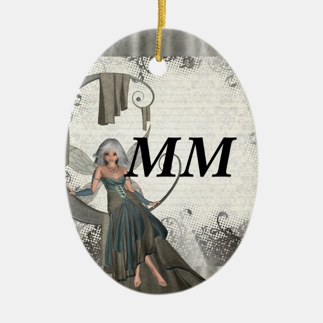 Adorno De Cerámica Cute manga fairy (Frente)