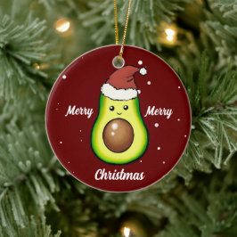 Adorno De Cerámica Cute Merry Christmas Adaguado cerámica adorno