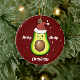 Adorno De Cerámica Cute Merry Christmas Adaguado cerámica adorno