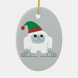 Adorno De Cerámica Cute Navidades Elf Yeti