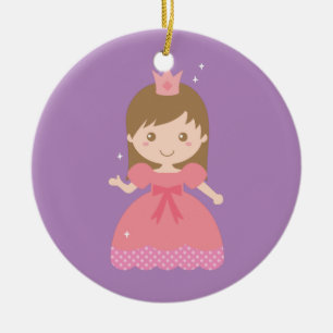 Adorno De Cerámica Cute Princesa, Rosa para Niñas Pequeñas